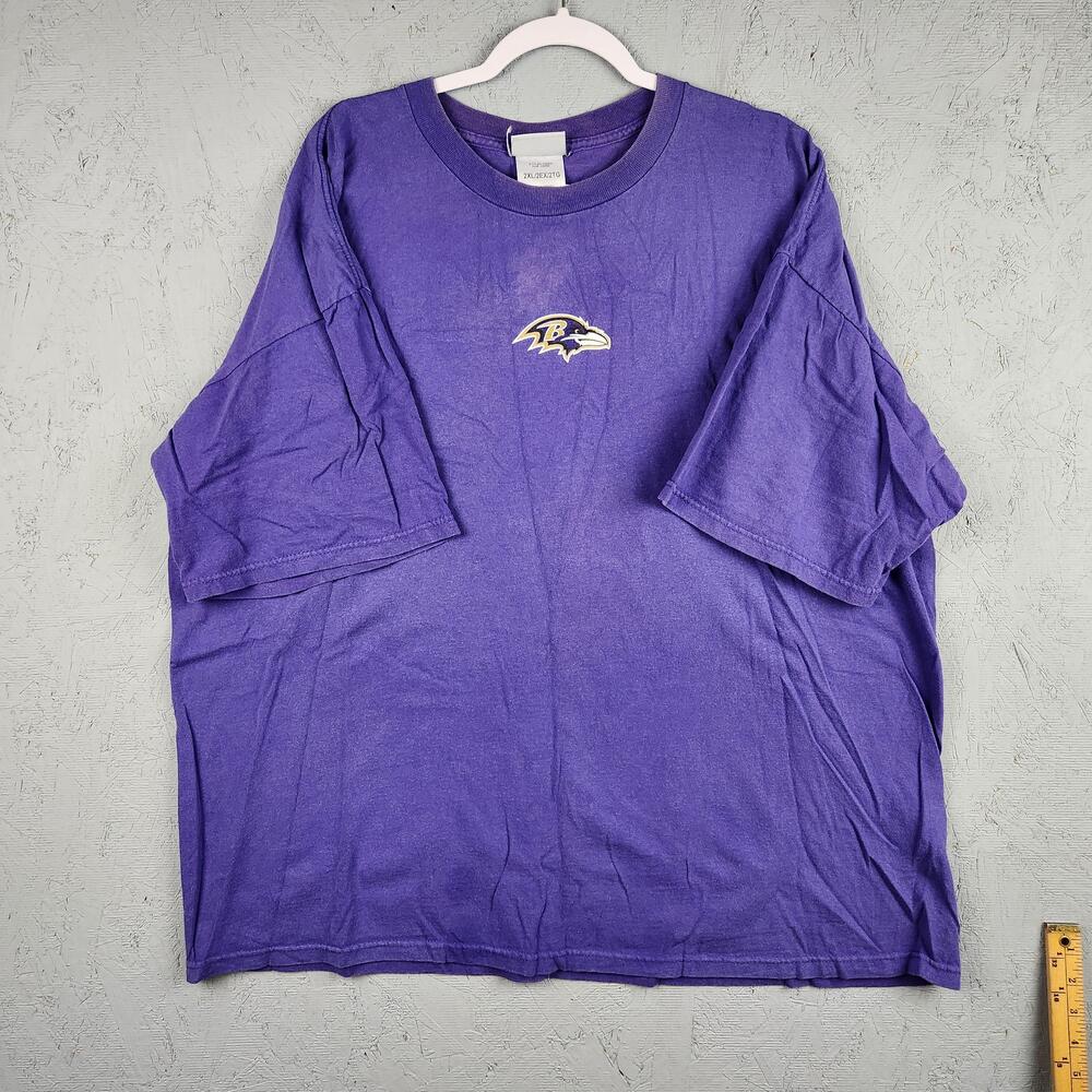 Vintage Baltimore Ravens Shirt Mens 2XL Purple NFL Football Tee Reebok Bird Logo